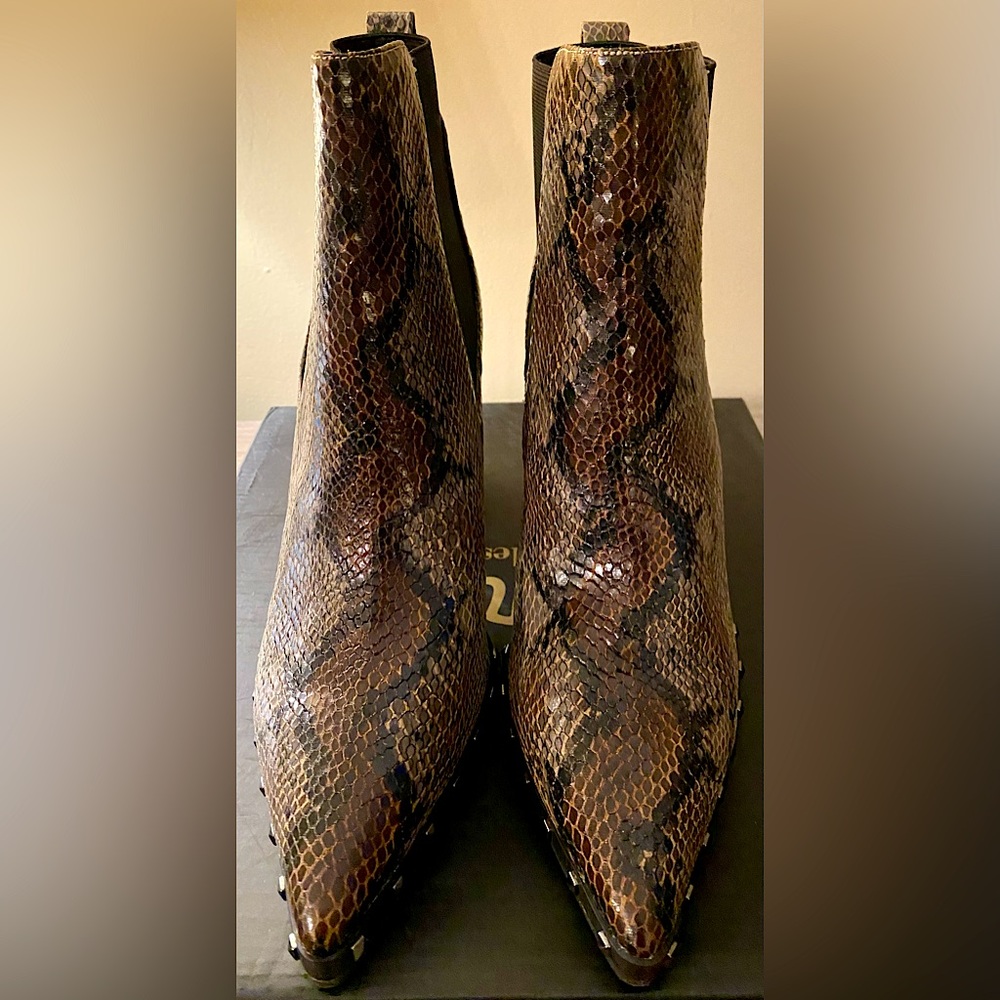 Snake Skin print booties